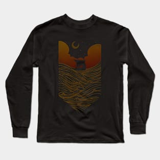 Vikings in the night Long Sleeve T-Shirt